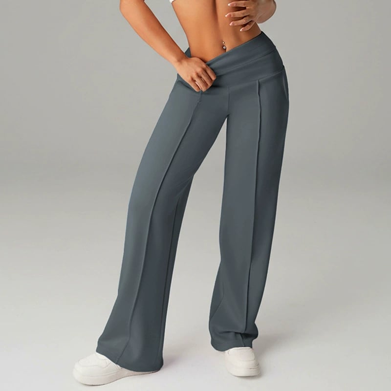 🥳2026 HOT SALE🥳💞50K+ SOLD!☕🧘♀️Women's High Waist Wide Leg Pants – Soft stretch fabric, gentle tummy control! Flattering fit for every shape. Easy pull-on, no tricky buttons. Your everyday essential. 🧵🦵