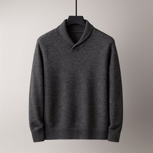 Men's Wool Shawl Collar Sweater