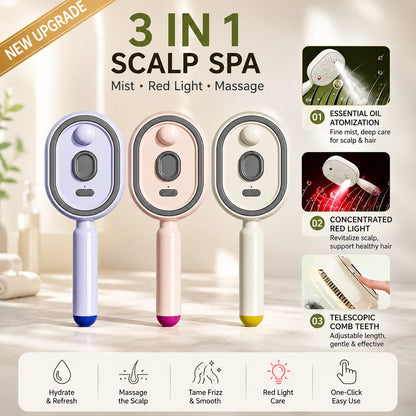🌸LAST DAY 50% OFF✨Steam Mist Straightening Comb – Easy Salon-Like Hair