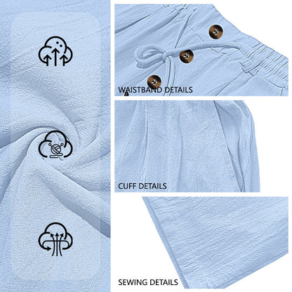 ⏳Limited-Time Offer⏰Men's Loose Fit Casual Relaxed Fit LightweightLinen Pants