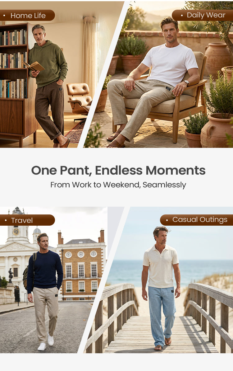 💕LAST DAY SALE 50% OFF!!💕Breathable Straight-Leg Trousers for Men