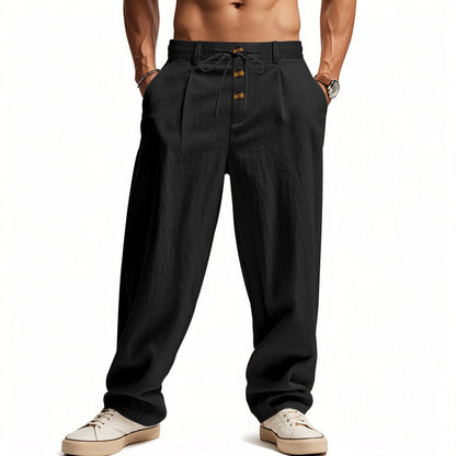 ⏳Limited-Time Offer⏰Men's Loose Fit Casual Relaxed Fit LightweightLinen Pants