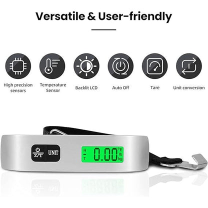 Know your luggage weight in seconds with a compact digital scale trusted by travelers worldwide