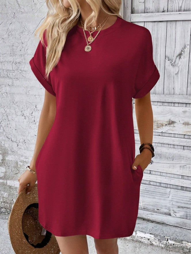 🌸 50% OFF NOW! 🌸Women's T-Shirt Dress – Soft, Pockets, Effortless Midi👗
