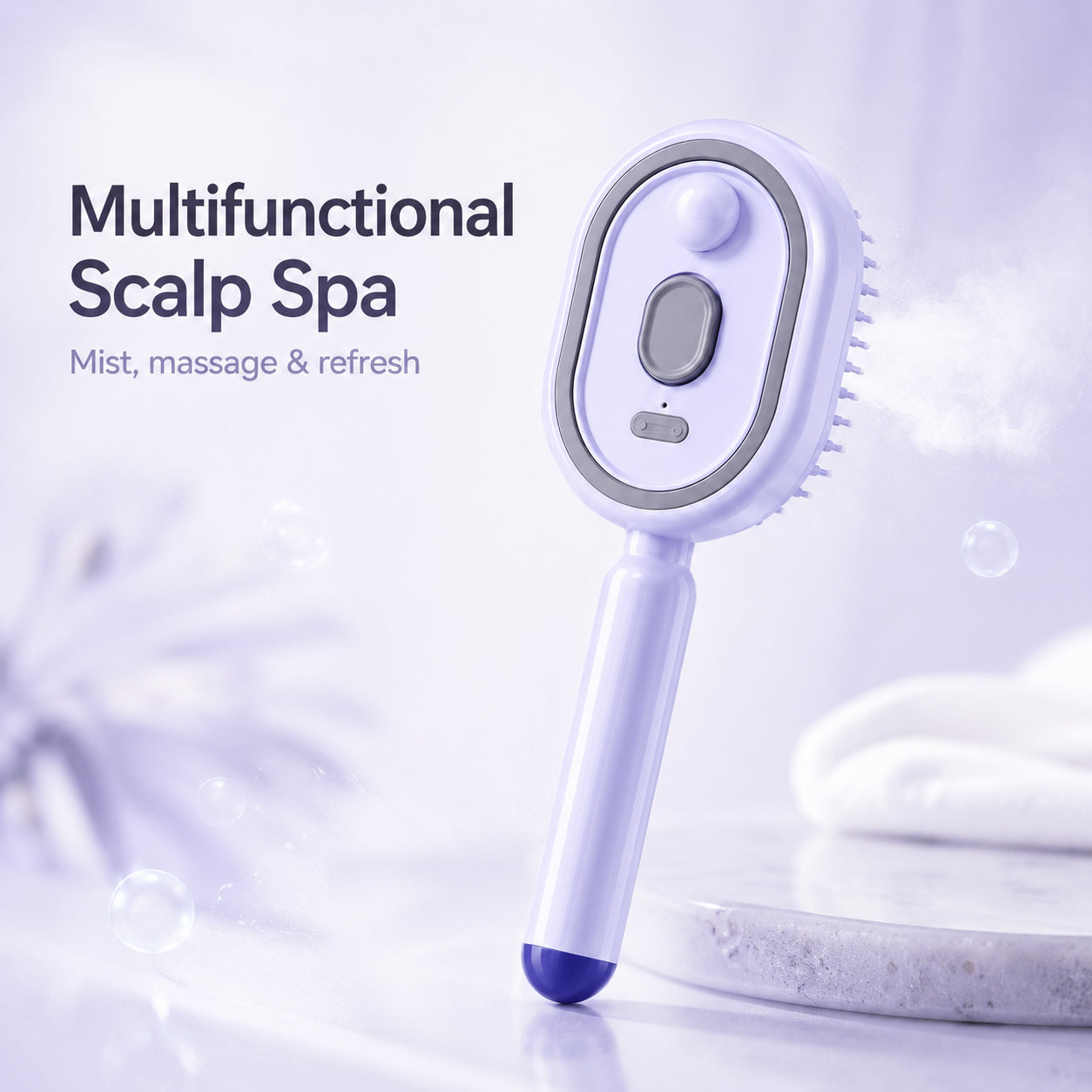 🌸LAST DAY 50% OFF✨Steam Mist Straightening Comb – Easy Salon-Like Hair