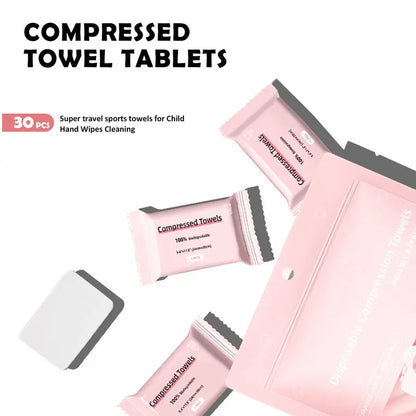 Compressed Towels — Instant XL Cleansing In Your Pocket! Just Add Water