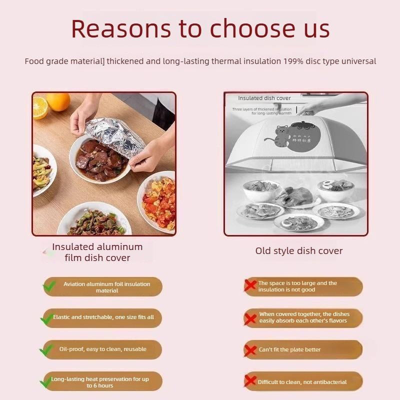 🥳2026 HOT SALE🥳💞50K+ SOLD!✨ 💝Aluminum Foil Heat-retaining Cover