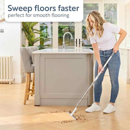 Smart Rubberized Floor Broom – Effortless Pet Hair Removal on All Smooth Flooring