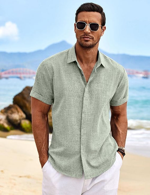 👕COOFANDY Men's Linen Shirts