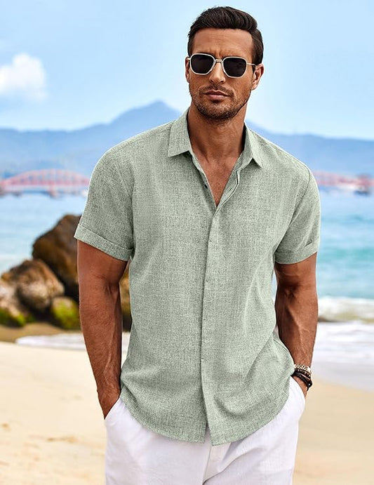👕COOFANDY Men's Linen Shirts