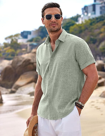 👕COOFANDY Men's Linen Shirts