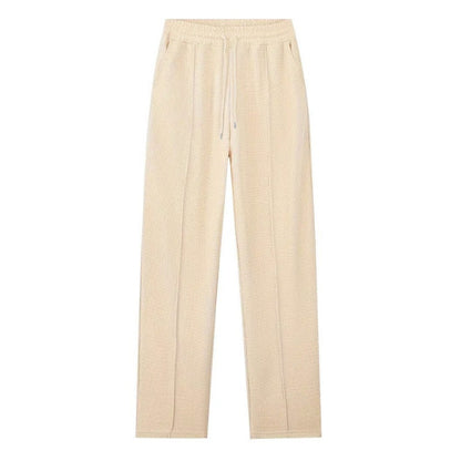 Men’s Waffle Knit Sweatshirt & Straight-Leg Pants Set