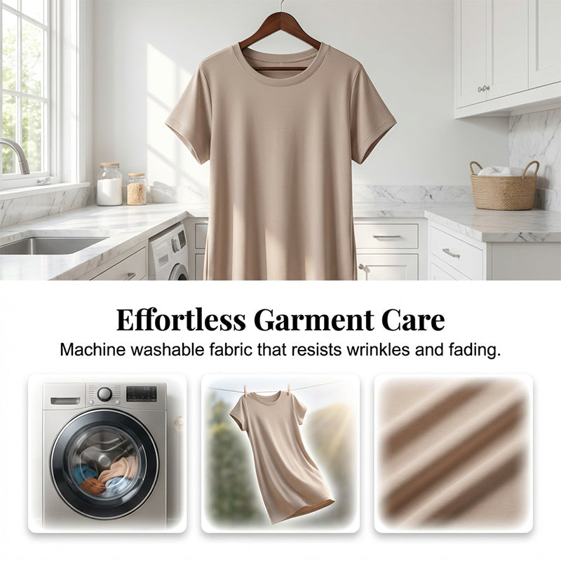 🌸 50% OFF NOW! 🌸Women's T-Shirt Dress – Soft, Pockets, Effortless Midi👗