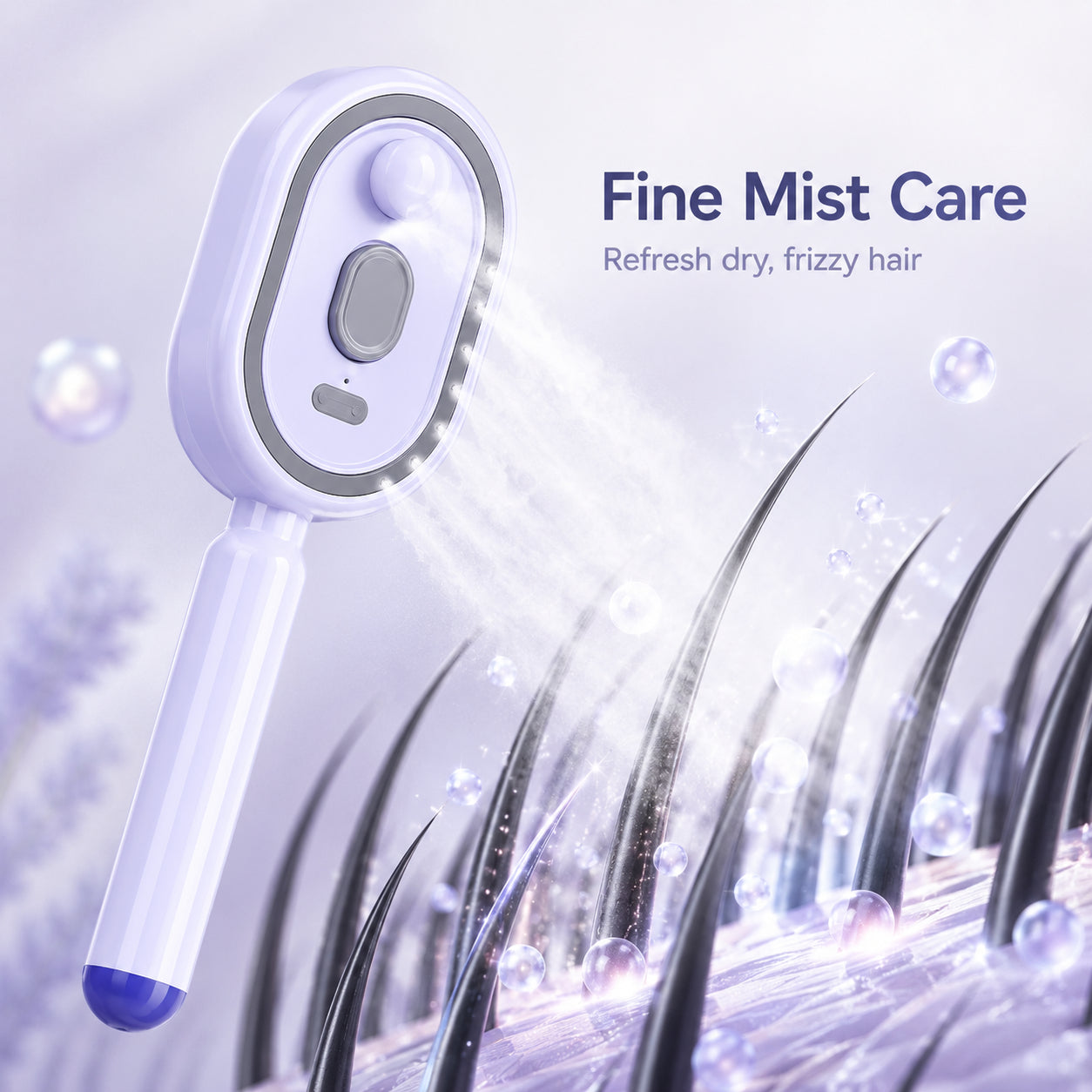 🌸LAST DAY 50% OFF✨Steam Mist Straightening Comb – Easy Salon-Like Hair