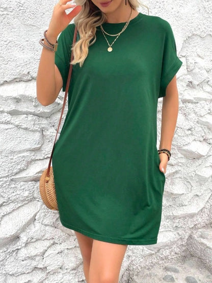 🌸 50% OFF NOW! 🌸Women's T-Shirt Dress – Soft, Pockets, Effortless Midi👗