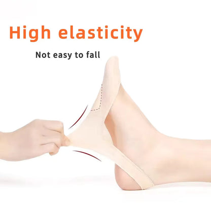 8 Pairs Invisible Summer Silicone Non-Slip Boat Socks for High Heels